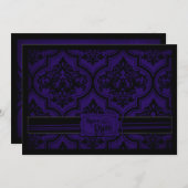 Gothic Romance SD Card Save The Date (Vorne/Hinten)