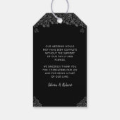 Gothic Romance Vielen Dank für Ihr individuelles G Geschenkanhänger (Rückseite)