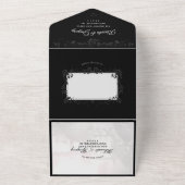 Gothic Romance Wedding - Menu UAWG "Together with" All In One Einladung (Außenbereich)