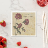 Gothic Romance Wedding Paper Napkin - Dark & Elega Serviette (Beispiel)