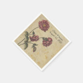 Gothic Romance Wedding Paper Napkin - Dark & Elega Serviette (Ecke)