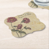 Gothic Romance Wedding Paper Untersetzer Dark Eleg (angewinkelt)