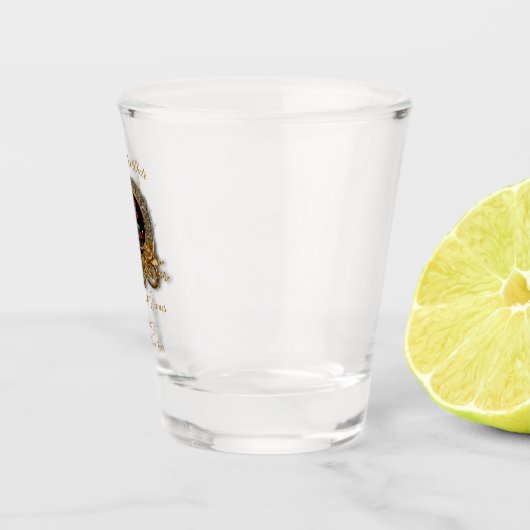 Gothic Romance Wedding Save the Date Shot Glass: Schnapsglas (Rechts)