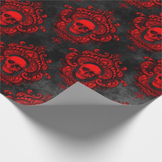 Gothic Romance Wrapping Paper Geschenkpapier (Ecke)