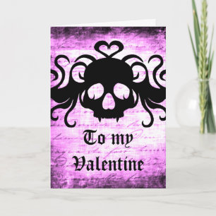 Gothic romantic fangskull feiertagskarte