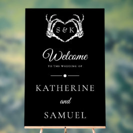 Gothic Romantic Skeleton Hand Halloween Hochzeit Acrylschild