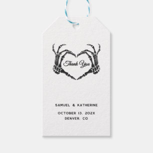 Gothic Romantic Skeleton Hand Halloween Hochzeit Geschenkanhänger