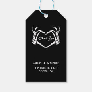 Gothic Romantic Skeleton Hand Halloween Hochzeit Geschenkanhänger