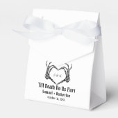 Gothic Romantic Skeleton Hand Halloween Hochzeit Geschenkschachtel (Vorderseite)