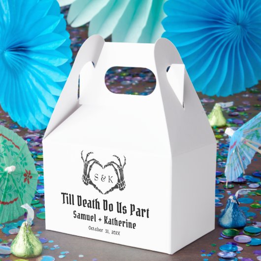 Gothic Romantic Skeleton Hand Halloween Hochzeit Geschenkschachtel (Party)