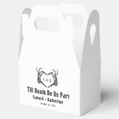 Gothic Romantic Skeleton Hand Halloween Hochzeit Geschenkschachtel (Geöffnet)