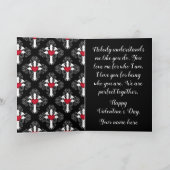 Gothic romantic Valentine Feiertagskarte (Innenseite)