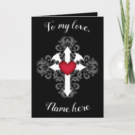 Gothic romantic Valentine Feiertagskarte