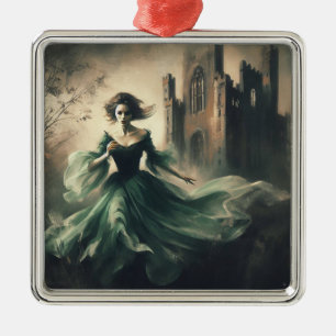 Gothic-Romantik-Buchcover Gruselburg-Horror Ornament Aus Metall