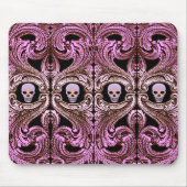 Gothic-Rosa-Schmuck mit Totenkopf Mousepad (Vorne)
