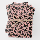 Gothic-Rosa- und Schwarz-Friedhof-Rose Geschenkpapier Set (Beispiel)
