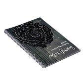 Gothic Rose Black & Graue Intuitive Lesegeräte Tar Notizblock (Rechte Seite)