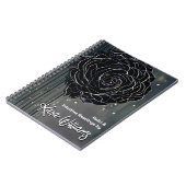 Gothic Rose Black & Graue Intuitive Lesegeräte Tar Notizblock (Linke Seite)