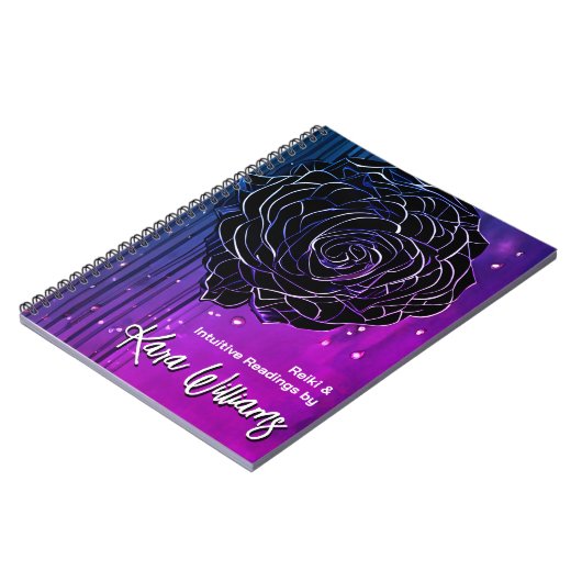 Gothic Rose Black & Lila Bright Tarot Notizblock (Linke Seite)