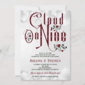 Gothic Rose Cloud Nine Couples Polterabend Einladung (Vorderseite)