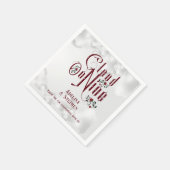 Gothic Rose Cloud Nine Halloween Hochzeit Serviette (Ecke)