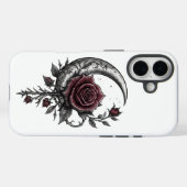 Gothic Rose Crescent Moon Dark Floral Artwork Case-Mate iPhone Hülle (Rückseite (Horizontal))