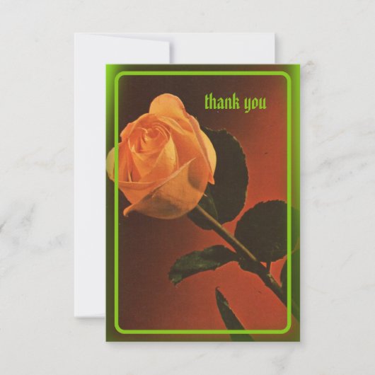 Gothic Rose Dankeschön Card Dankeskarte (Vorderseite)