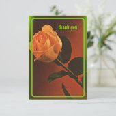 Gothic Rose Dankeschön Card Dankeskarte (Stehend Vorderseite)