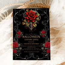 Gothic Rose Dark Adult Halloween-Party