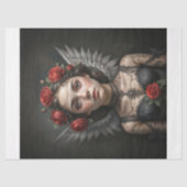 Gothic Rose Engel Dekoupage Seidenpapier (Vorderseite)