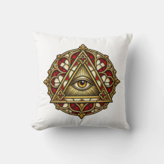Gothic Rose Fenster Auge 16in Zierkissen
