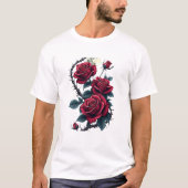 Gothic Rose Garden - Dark Romantic Florals T-Shirt (Vorderseite)