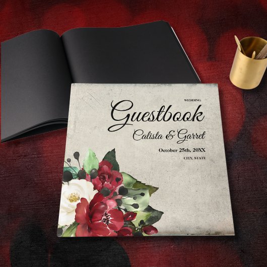 Gothic Rose Guestbook Gästebuch