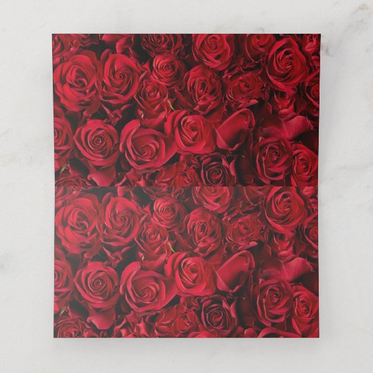 Gothic Rose Hochzeit Platzkarten (Innenseite Aufgefaltet)
