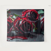 Gothic-Rose Hochzeitsszenario Foto Wandteppich (Vorderseite (Horizontal))