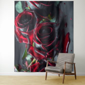 Gothic-Rose Hochzeitsszenario Foto Wandteppich (Beispiel)