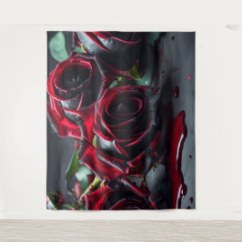Gothic-Rose Hochzeitsszenario Foto Wandteppich