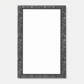 Gothic Rose in Schwarz und Grau Post-it Klebezettel (Vorderseite)