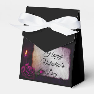 Gothic Rose, Kerze und Pergament Valentinstag Geschenkschachtel