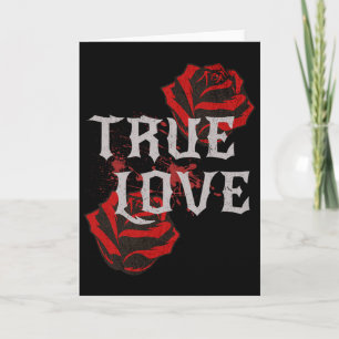 Gothic Rose Punk Liebe Valentinstag Student Rockmu Karte