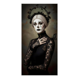 Gothic Rose Queen – Dark Romantic Art Poster
