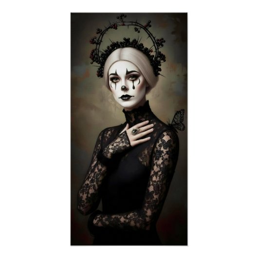 Gothic Rose Queen – Dark Romantic Art Poster (Vorderseite)