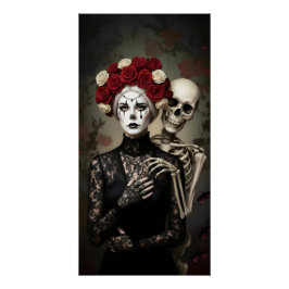 Gothic Rose Queen – Dark Romantic Art Poster