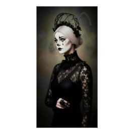 Gothic Rose Queen – Dark Romantic Art Poster