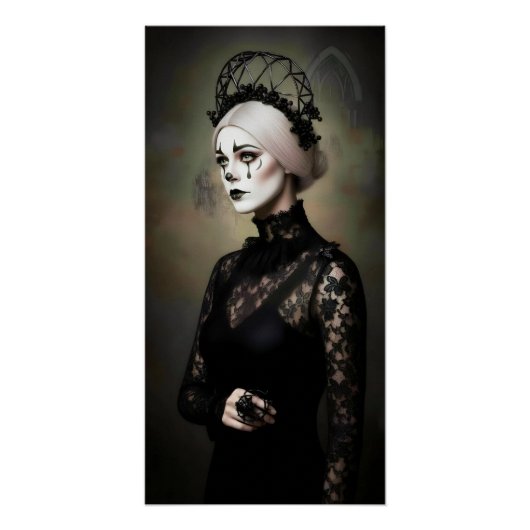 Gothic Rose Queen – Dark Romantic Art Poster (Vorderseite)