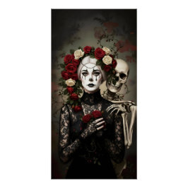 Gothic Rose Queen – Dark Romantic Art Poster