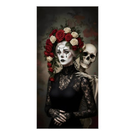 Gothic Rose Queen – Dark Romantic Art Poster
