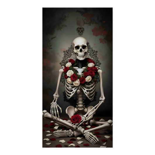 Gothic Rose Queen – Dark Romantic Art Poster (Vorderseite)