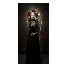 Gothic Rose Queen – Dark Romantic Art Poster
