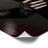 Gothic Rose Queen – Dark Romantic Art Poster (Ecke)